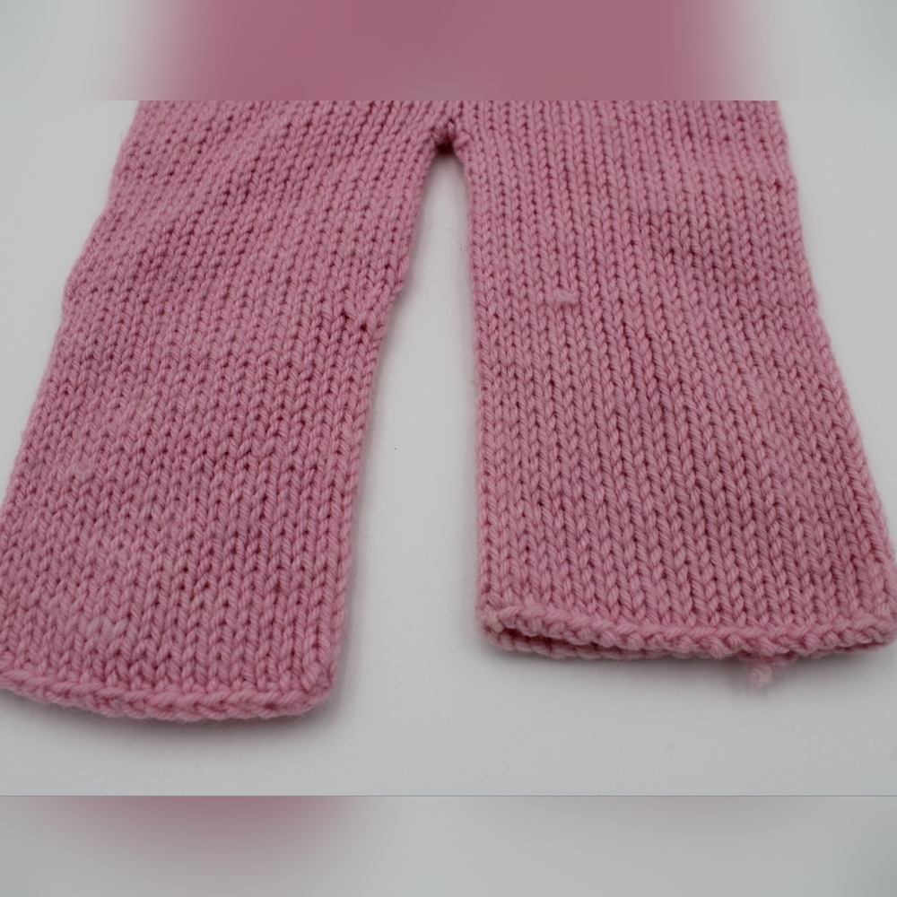 Handmade Knitted Baby One-Piece Outfit Size 6–9M with Hooded Ears - Picture 2 of 4